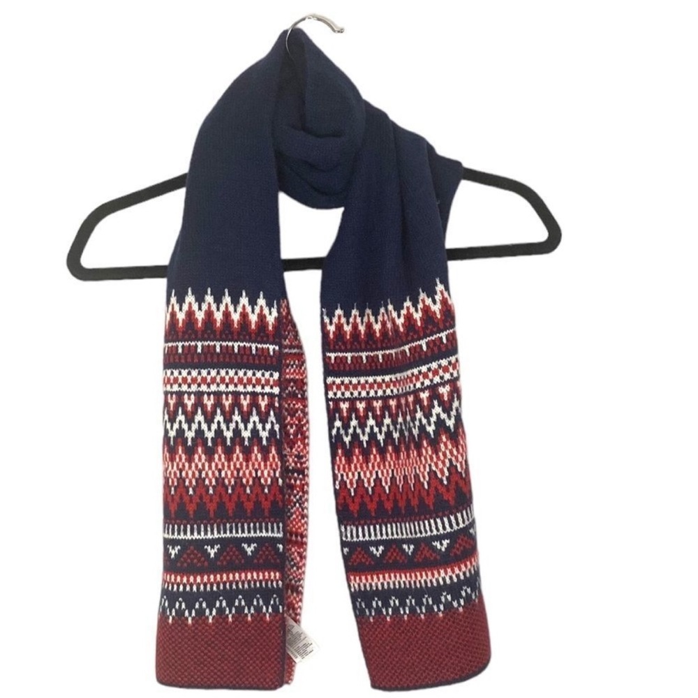 Old Navy Knit  Scarf Blue, Red Black